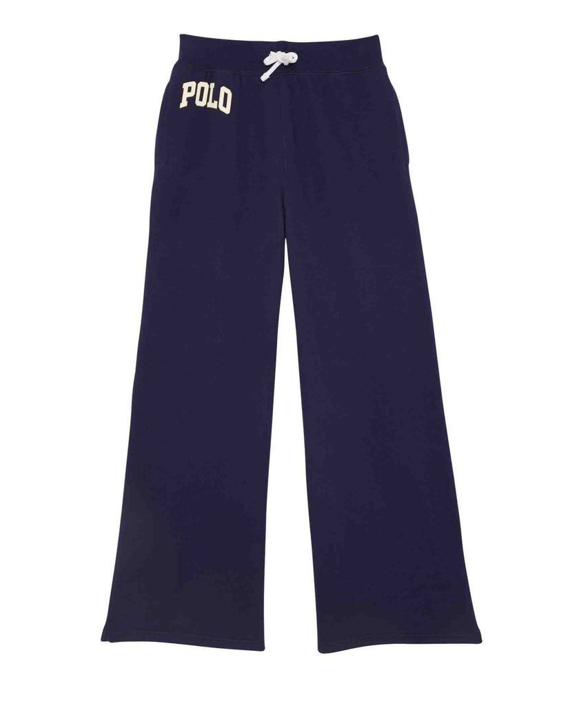 Polo Logo Wide Leg Varsity Sweatpants