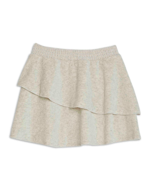 Remi Double Ruffle Velour Skirt