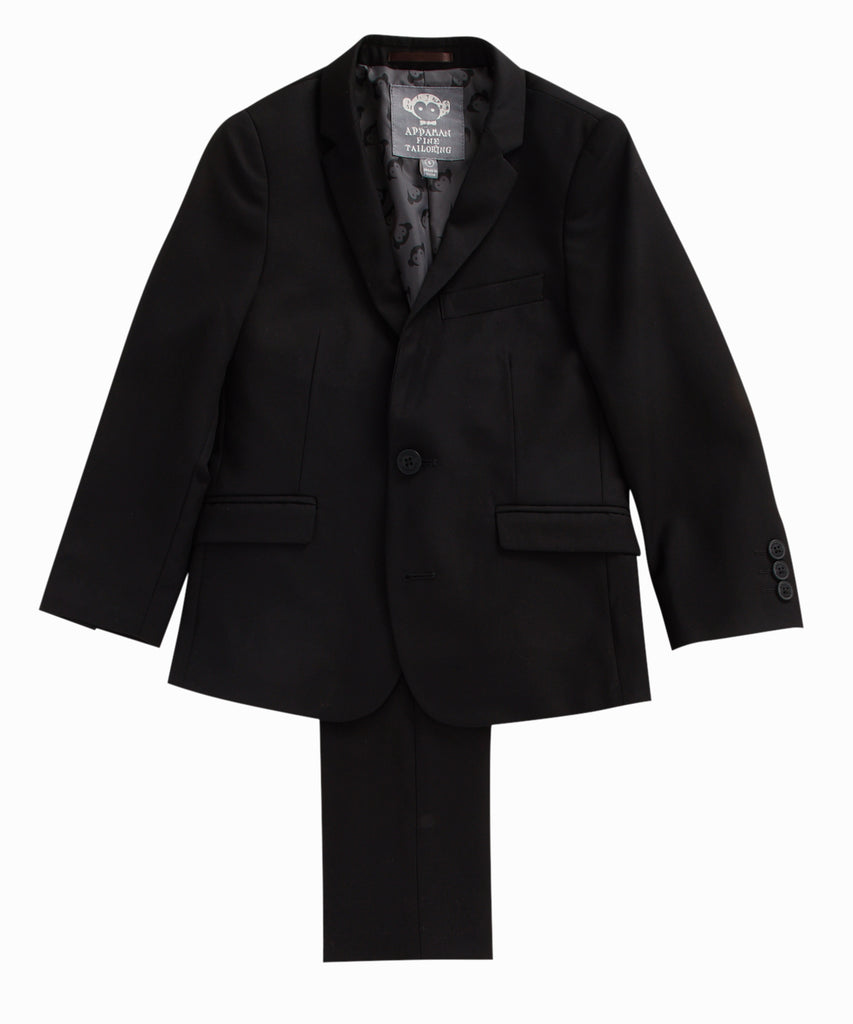 Mod Two-Piece Black Suit